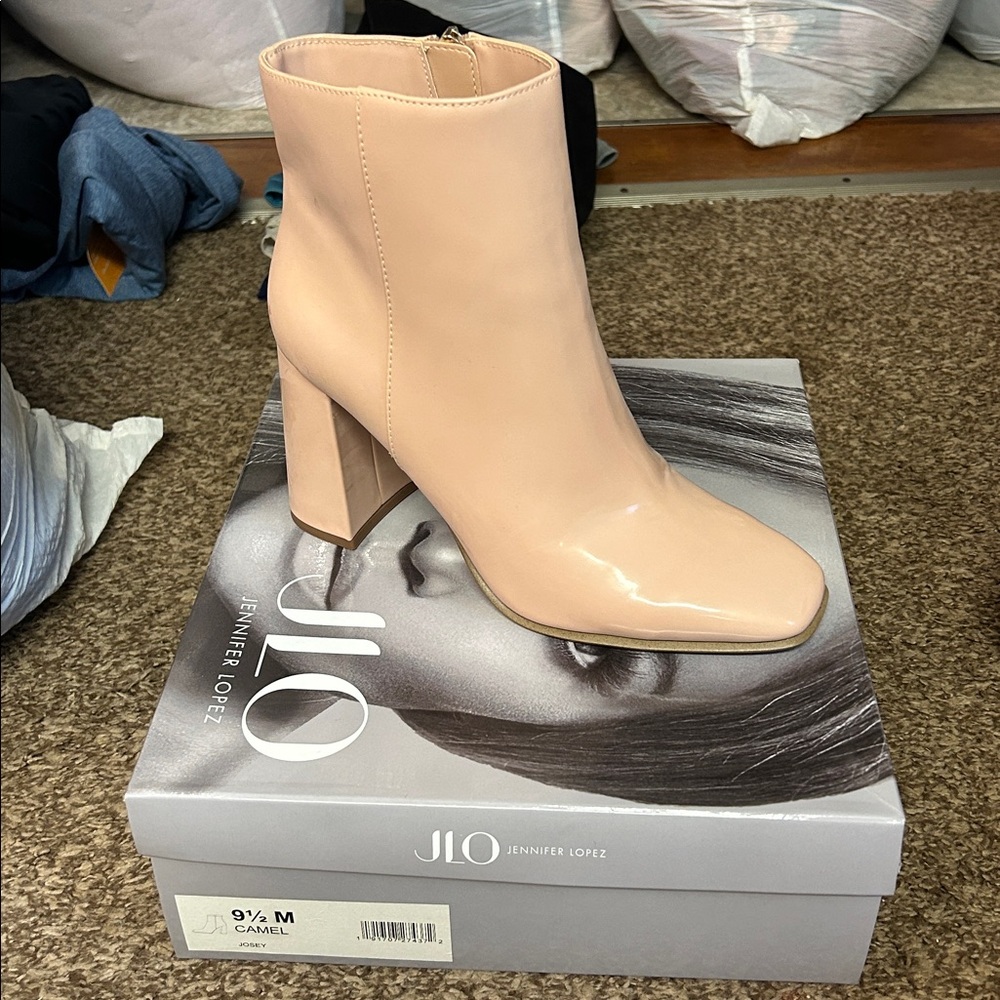 JLO Camel Ankle Boots